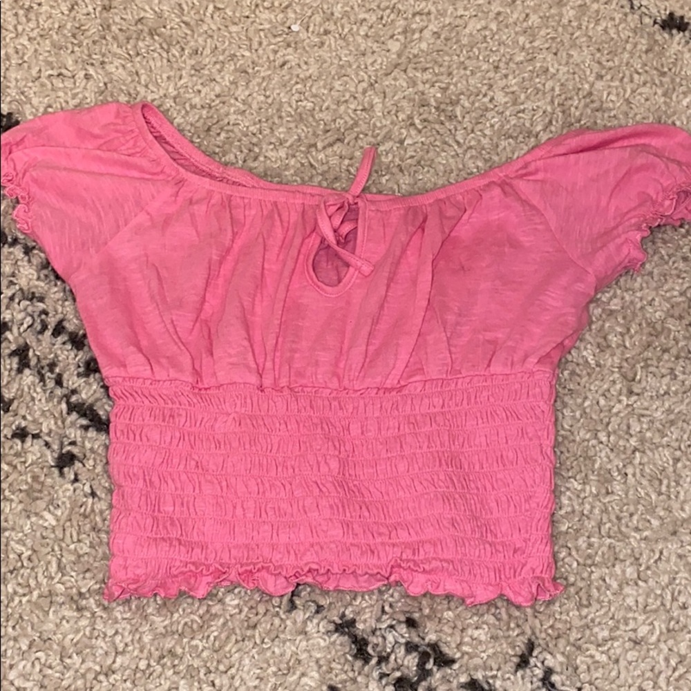 ME to WE pink crop top